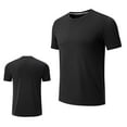 thumbnail image 2 of WAENQINLA Men's Short Sleeve Tee Shirts Summer Moisture Wicking Gym Shirts Classic Solid Color Crew Neck T-Shirts, 2 of 7