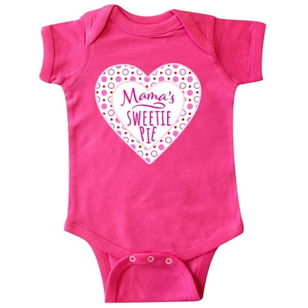 

Inktastic Mama s Sweetie Pie with Pink Hearts Gift Baby Boy or Baby Girl Bodysuit