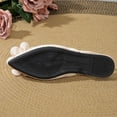 thumbnail image 4 of Beige Women’S Fashionable Pointed-Toe Flats Featuring Floral Details Closed Toe Design Perfect For Office Wear, 4 of 9