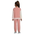 thumbnail image 3 of Wonder Nation Girls Fleece Pullover Top and Joggers Set, 2-Piece, Sizes 4-18 & Plus, 3 of 5