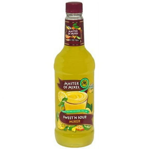 (6 Bottles) Master of Mixes Sweet 'N Sour Mixer, 1 L