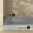 thumbnail image 3 of Voltaire 60 x 30 Shower Pan Base with Left Drain in Glossy Gray, 3 of 7