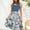 Multicolor(New)D, variant on PNTUTB Women's Summer Casual Fashion Print V Neck Sleeveless Comfortable Knee Length Waist Defining A Line Skirt