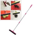 thumbnail image 3 of M Buder Multifunctional Telescopic Rubber Squeegee Floor Broom for Carpet Pet Hair Dust Removal Hand-Free Wash Extendable Sweeper Cleaning Tool, 48 inches / 122 cm, Pink, 3 of 9