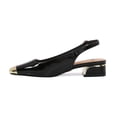 thumbnail image 3 of Ninety Union EMPRESS Low Metal Frame Heel Slingbacks, Black, 10, 3 of 5