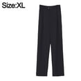 thumbnail image 2 of Pantalones de vestir para mujer, pantalones de trabajo elásticos de cintura alta, pantalones largos casuales de pierna recta, 2 of 6