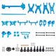 thumbnail image 1 of Kit de piezas de repuesto mejoradas, eje de transmisión Central, varillaje de dirección, brazo oscilante apto para WLtoys A959 A969 A979 K929 1/18 RC CarBlue, 1 of 10