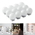 thumbnail image 1 of 9 Brightness Level Vanity Bulbs, Detachable Simple Professional Removable Girls Ladies Cosmetic Mirror Bedroom Table Mirror , 12 PCS, 1 of 7