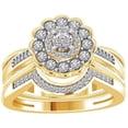 thumbnail image 3 of Forma Redonda Flor Anillo Con Incrustaciones Ondulado Butt Zircon Señoras Anillos, 3 of 7