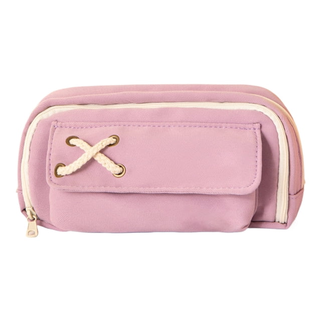 Back to school Big Capacity Pencil Pen Case College School Large Storage High Capacity Bag Pouch Holder Box Organizer Light