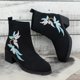 thumbnail image 5 of NECHOLOGY Botas Mujer Adulto Femenino Zapatos Botines de mujer Botas de mujer con tacón grueso y punta redonda de comercio exterior nuevas de otoño e invierno (Black, 8.5), 5 of 7