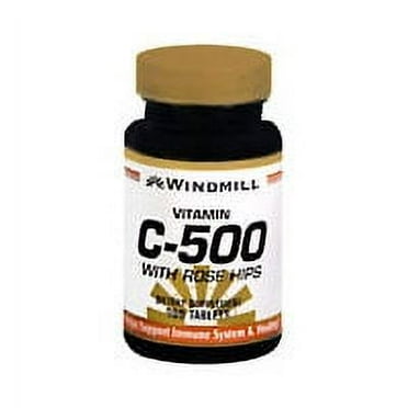 Windmill Natural Vitamin C 500 Mg With Tablets - 100 Ea