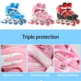 thumbnail image 4 of serony Patins-Chaussures 2 en 1 Réglables à Roulettes Unisexe Enfants Intérieur Extérieur Parc Cour Terrain de Jeu Entraînement de Patinage pour Filles Rouge G Rose P, 4 of 6