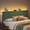 Olive Green, variant on Pinmoco Queen Upholstered Headboard with Storage, LED Lights and Charging Station, Beige Striped Corduroy, Height Adjustable, Easy Assembly
