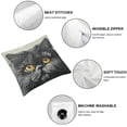 thumbnail image 4 of BANET Sofa Pillow Case, Decorative Throw Pillow Cushion Cover for Home Office- Cute Gray Chinchilla 24x24in, 4 of 5