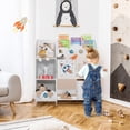 thumbnail image 3 of Infans Kids Toy and Book Organizer Children Wooden Storage Cabinet w/ Storage Bins, 3 of 7