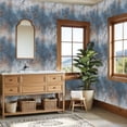 thumbnail image 4 of Modern Industrial Weathered Concrete Texture Blue Gray Paint Rust Stains Wall Mural 23.6in x 9.8ft Self Adhesive Removable Wall Paper Renter Friendly Wallpaper for Bedroom Cabinets, 4 of 8
