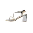 thumbnail image 3 of SANDALIA TACON DE VESTIR FIESTA DE MUJER SINTETICO PLATA  MARCA LEON 3068, 3 of 4