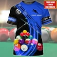 thumbnail image 3 of Personalized Billiard Shirt, Men's Billiards Shirt, Player Gifts for Men, Billiard Pool Player Team, Gifts for Pool Players, Billiard 8-Ball Shirts, Billiard Player Short Sleeve T Shirt (Purple, S), 3 of 9