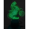 thumbnail image 1 of YSITIAN Dirt Bike lamp 3D Illusion Night Light,Remote Control Table Desk Lamps, USB Charger Lighting Home Decoration for Kids,Birthday Gift Led Colors Optical H1116-343, 1 of 3