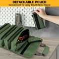 thumbnail image 4 of kurtrusly Portable Tool Solution Easy To Carry Roll Up Tool Bag For On Move Tasks Premium Wrench Roll Up Pouch Black, 4 of 6