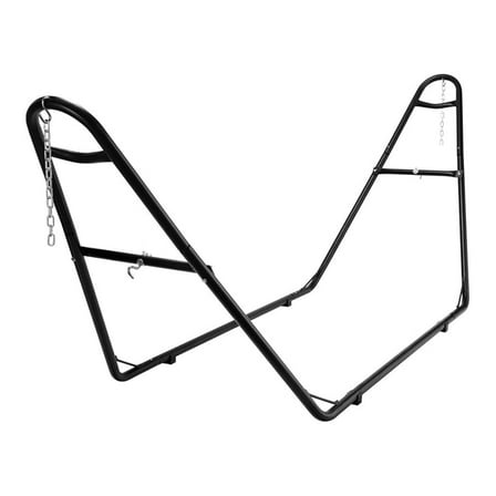Hammock Stand for Outside, Heavy Duty Steel - 130" W, 46" H, 800 LBS Capacity, Fits 9-14ft Hammocks, Easy Assembly