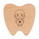 thumbnail image 1 of Caja de almacenamiento de dientes de bebé Saver Box Wood con compartimentos Soporte de almacenamiento de dientes Contenedor de dientes para niños para Chica, 1 of 8