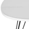 thumbnail image 4 of SAFAVIEH Wolcott Retro Mid-Century Lacquer Side Table, White/Black, 4 of 4