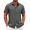 Dark Grey, variant on COOFANDY Beach Shirts for Men Linen Button Down Shirts Lightweight Summer Vacation Shirt