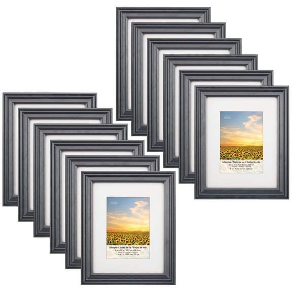 Studio Decor Black 5" x 7" Frame With Mat, Lifestyles, 12 Pack