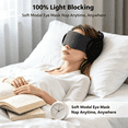 thumbnail image 4 of HIBIBUD Travel Pillows for Airplanes,Plane Pillow with Eye Mask for Long Flights Sleeping,360° Support Airplane Head Strap Compact Flight Essentials for Travel Sleep Neck Upright,Stop Head Bobbing, 4 of 7