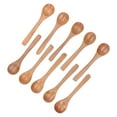 thumbnail image 2 of Wooden Spoon Set, 10Pcs Wooden Honey Spoon Mini Serving Spoon Teaspoon  For Tea For Dessert For Coffee For Seasoning 5.1x1.2in, 2 of 8