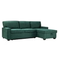 thumbnail image 2 of DeeHome Roger Pull Out Sleeper Sectional-TEAL, 2 of 9