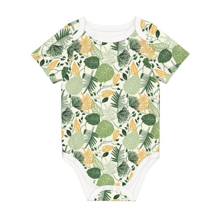 

Matuu Hawaiian Style for Baby Short-Sleeve Bodysuit Soft Cotton Comfortable and Breathable Perfect for Newborns and Infants