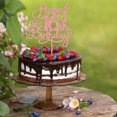 thumbnail image 4 of Cake Topper Ephlyn Feliz 16.º Cumpleaños Rosa Dorado con Brillo, 4 of 9