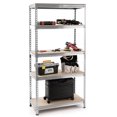 thumbnail image 1 of Patiojoy 5-Tier Industrial Steel Storage Shelves Garage Rack with Adjustable Shelves Sliver, 1 of 6