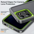 thumbnail image 5 of TECH CIRCLE for Motorola Moto G 5G (2025) PC+TPU Case, Anti-Drop Hybrid Heavy Duty Protective Phone Cover Shockproof Rugged Military Bumper Tough Kickstand Cover,Gray, 5 of 8