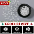 thumbnail image 2 of Triani 300Pcs Mini Metal Snowflake for Craft 0.2 Inch DIY Little Snowflake Ornaments for Scrapbooking Nail Art Resin Winter Party Decoration(White), 2 of 7
