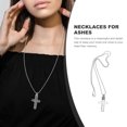 thumbnail image 5 of BESTYASH 1Pack Vial Necklace Pendant Glass Cross Ash Storage for Christmas Gifts, 5 of 6