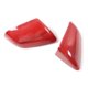 thumbnail image 1 of Decoración de cubierta de espejo retrovisor para 2015 2016 2017 2018 2019, grano de fibra roja, 1 of 5