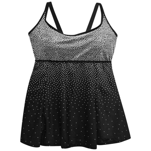 Heat Women's Plus Size Scoop Neck Swimdress Swimsuit