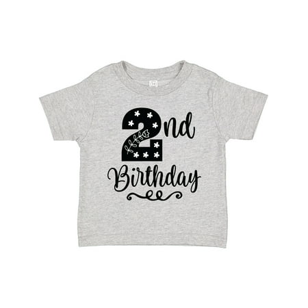 

Inktastic 2nd Birthday Cute Scandinavian Gift Toddler Toddler Girl T-Shirt