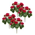 thumbnail image 1 of Artificial Geraniums Silk Flowers Heads Table Centerpiece Garden Wedding Prof, 1 of 8