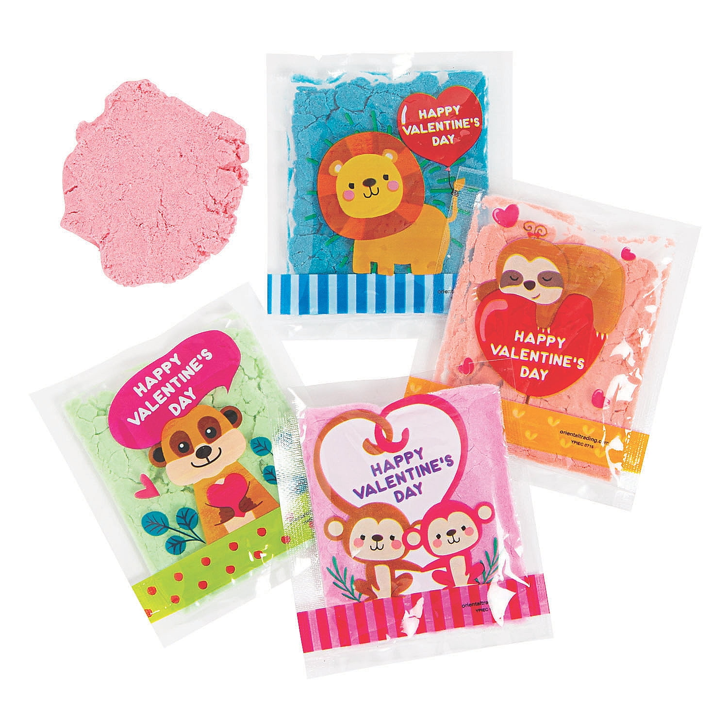 Fun Express Assorted Colors Valentine's Day Party Favors, 48 Count