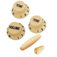 thumbnail image 2 of Colcolo 3 Pieces Guitar Single ROCKER Handle Cap Control Knobs DIY Guitar Accessories yellow and black, 2 of 8