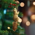 thumbnail image 5 of Mini Christmas Tree Decorations Cute Lifelike Squirrels Hanging Figurines Festive Holiday Decor for Xmas Tree Home Party, 5 of 5