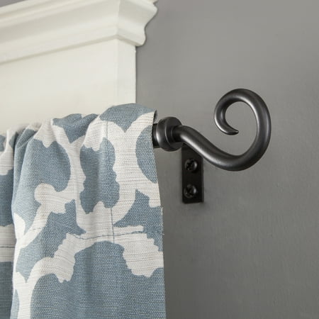 Kenney Medieval Hook Window Curtain Rod, 1/2
