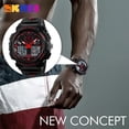 thumbnail image 3 of Reloj electrónico deportivo multifuncional Sonducket 1270 para hombre rojo, 3 of 6
