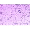 thumbnail image 1 of Ahgly Company Indoor Rectangle Solid Purple Modern Area Rugs, 4' x 6', 1 of 4