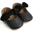 thumbnail image 3 of Baby Girl Mary Jane Flats Shoes Non Slip Soft Sole Infant Toddler First Walker Wedding Princess Dress Crib Shoes, 3 of 7